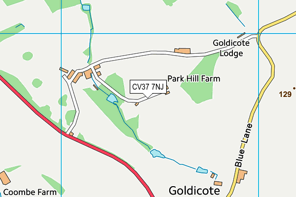 CV37 7NJ map - OS VectorMap District (Ordnance Survey)