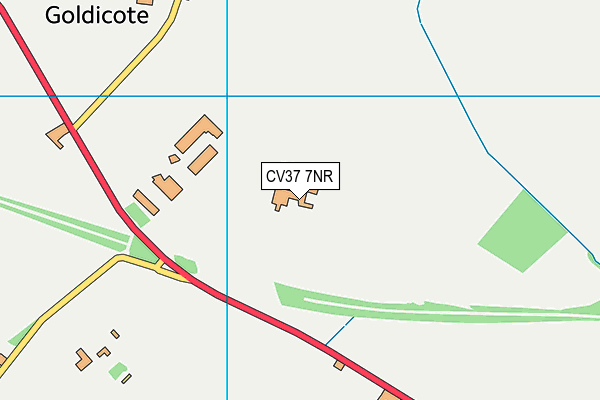CV37 7NR map - OS VectorMap District (Ordnance Survey)