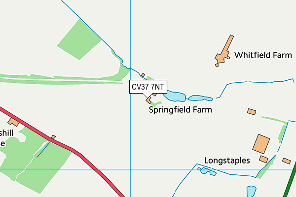 CV37 7NT map - OS VectorMap District (Ordnance Survey)