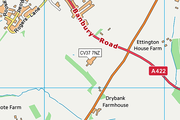 Club At Ettington Chase map (CV37 7NZ) - OS VectorMap District (Ordnance Survey)