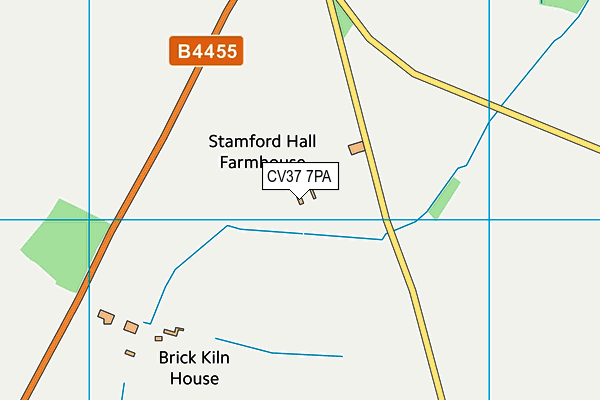 CV37 7PA map - OS VectorMap District (Ordnance Survey)