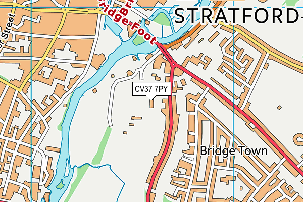 CV37 7PY map - OS VectorMap District (Ordnance Survey)