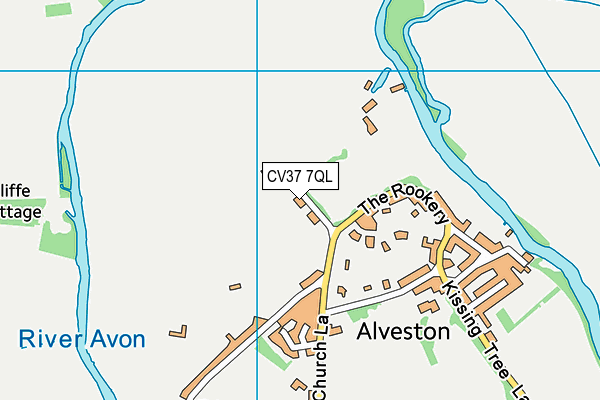 CV37 7QL map - OS VectorMap District (Ordnance Survey)