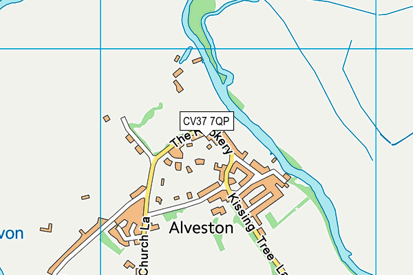 CV37 7QP map - OS VectorMap District (Ordnance Survey)