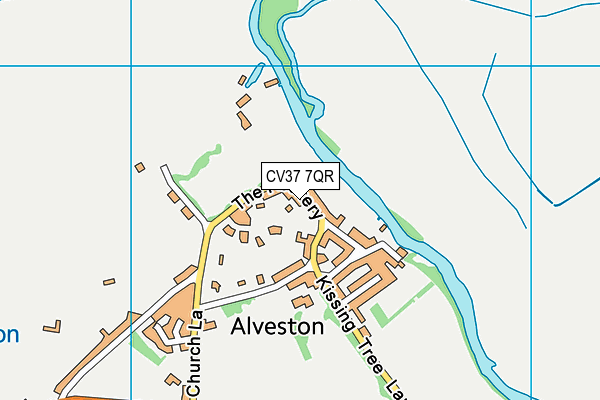 CV37 7QR map - OS VectorMap District (Ordnance Survey)