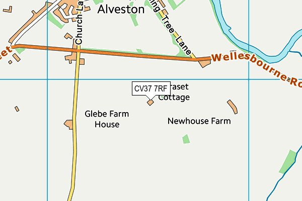 CV37 7RF map - OS VectorMap District (Ordnance Survey)