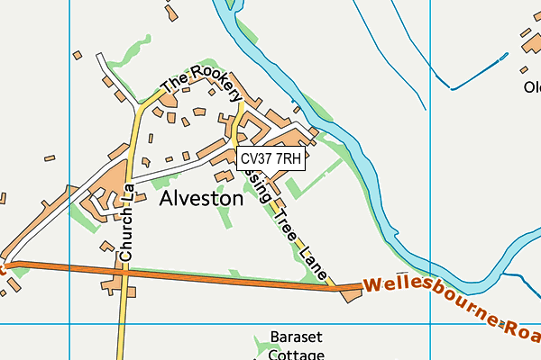 CV37 7RH map - OS VectorMap District (Ordnance Survey)