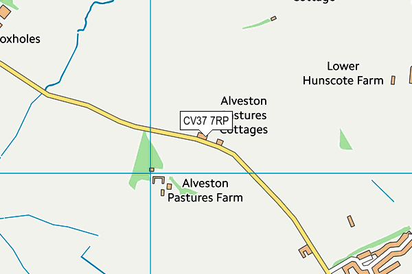 CV37 7RP map - OS VectorMap District (Ordnance Survey)