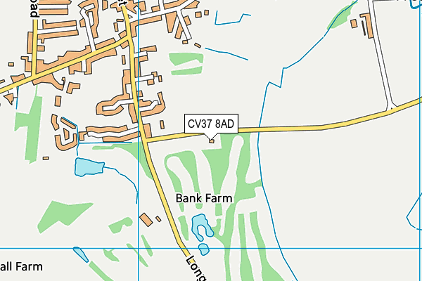 CV37 8AD map - OS VectorMap District (Ordnance Survey)