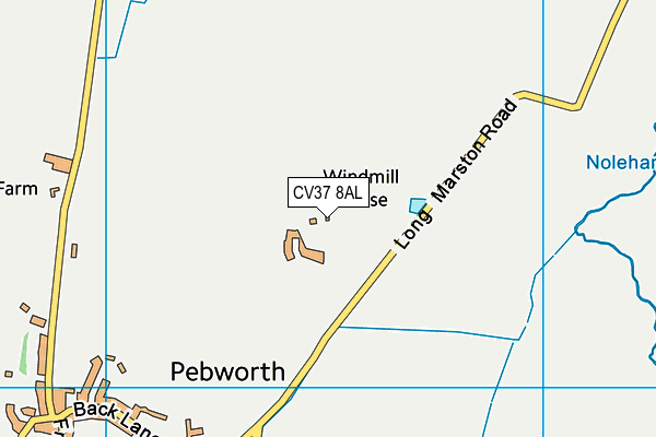 CV37 8AL map - OS VectorMap District (Ordnance Survey)