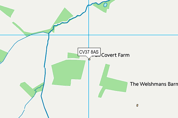 CV37 8AS map - OS VectorMap District (Ordnance Survey)