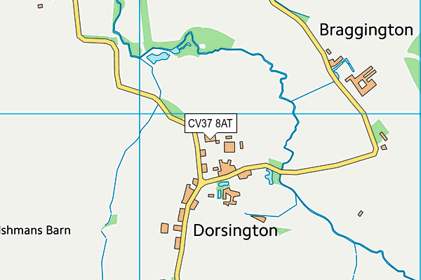 CV37 8AT map - OS VectorMap District (Ordnance Survey)