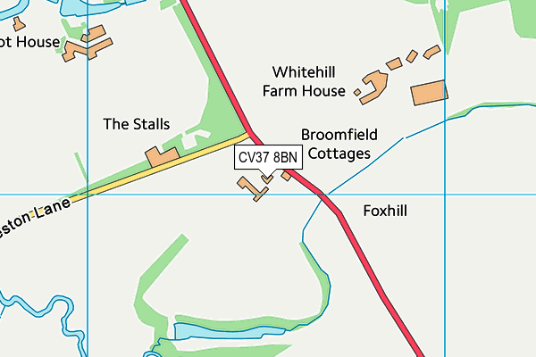 CV37 8BN map - OS VectorMap District (Ordnance Survey)