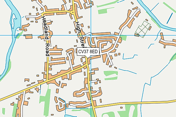 CV37 8ED map - OS VectorMap District (Ordnance Survey)