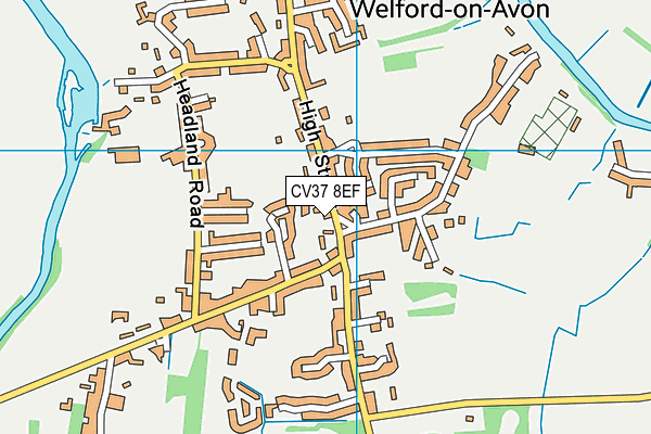 CV37 8EF map - OS VectorMap District (Ordnance Survey)
