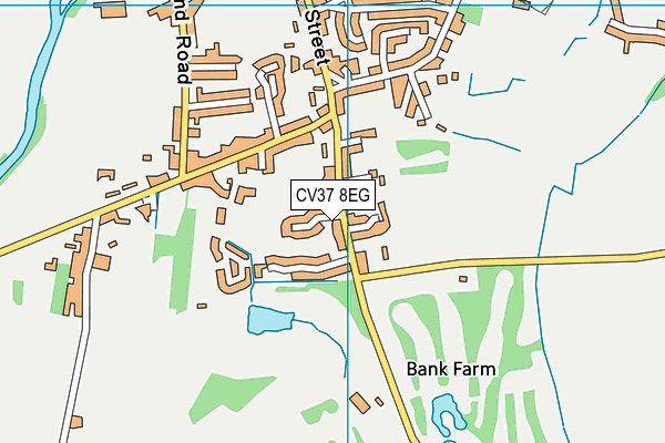 CV37 8EG map - OS VectorMap District (Ordnance Survey)