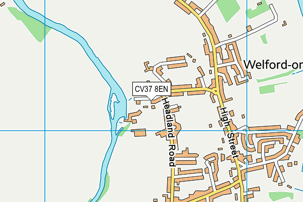 CV37 8EN map - OS VectorMap District (Ordnance Survey)