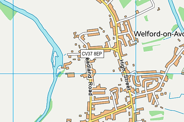CV37 8EP map - OS VectorMap District (Ordnance Survey)