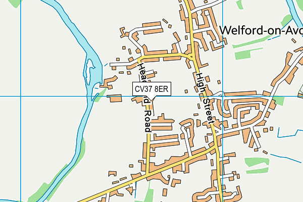 CV37 8ER map - OS VectorMap District (Ordnance Survey)
