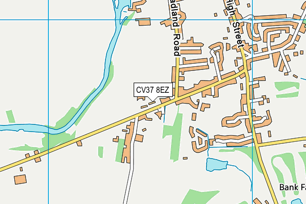 CV37 8EZ map - OS VectorMap District (Ordnance Survey)