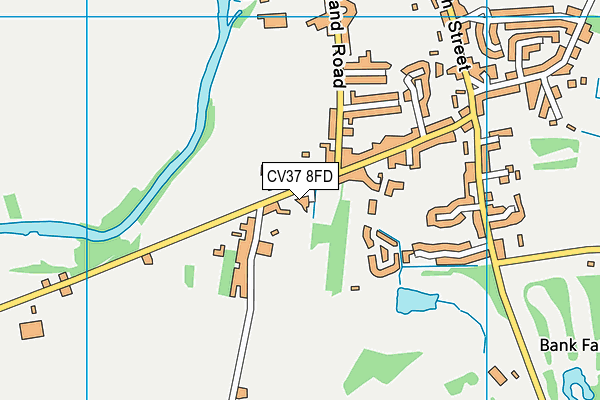 CV37 8FD map - OS VectorMap District (Ordnance Survey)