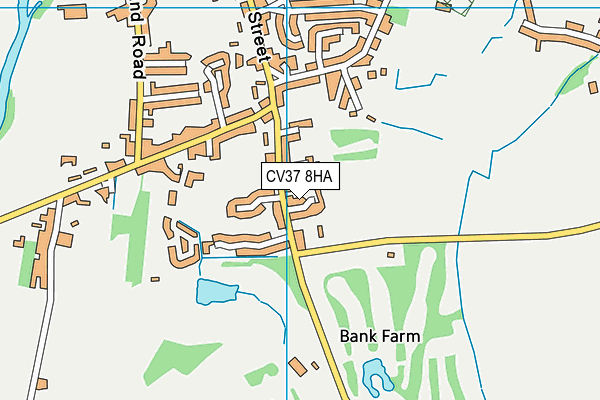 CV37 8HA map - OS VectorMap District (Ordnance Survey)