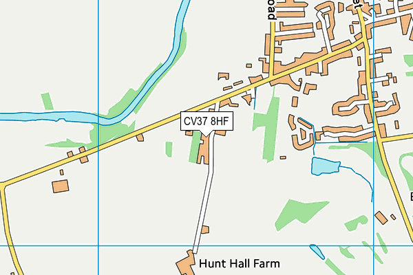 CV37 8HF map - OS VectorMap District (Ordnance Survey)