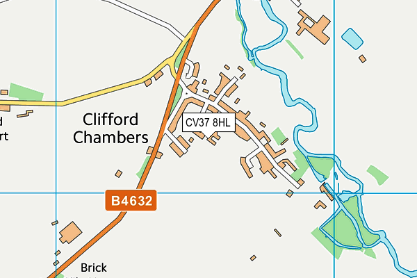 CV37 8HL map - OS VectorMap District (Ordnance Survey)