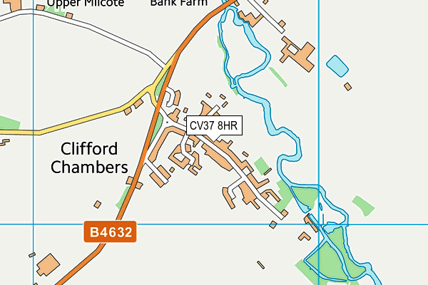 CV37 8HR map - OS VectorMap District (Ordnance Survey)