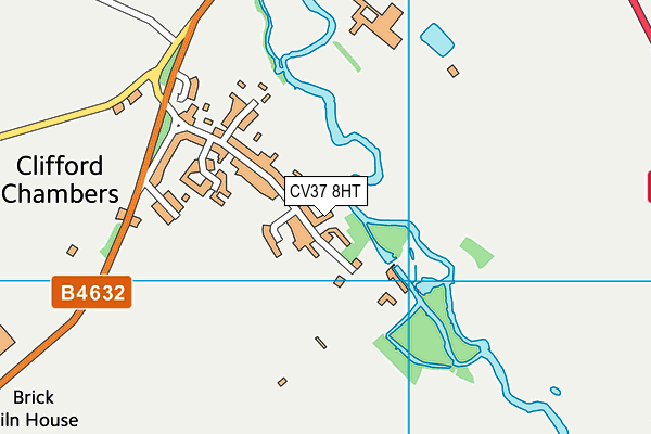 CV37 8HT map - OS VectorMap District (Ordnance Survey)