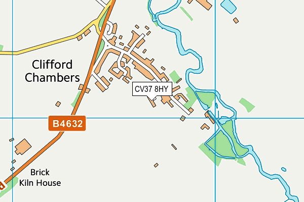 CV37 8HY map - OS VectorMap District (Ordnance Survey)