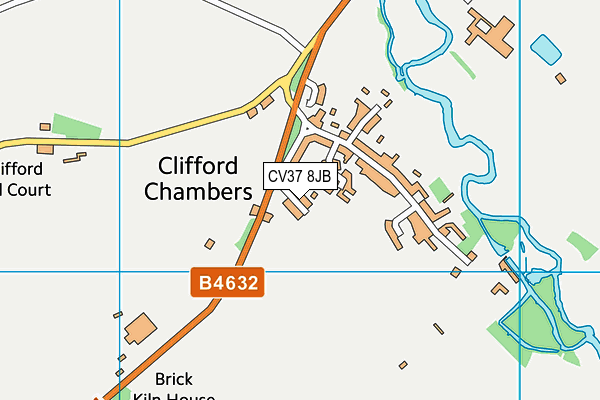 CV37 8JB map - OS VectorMap District (Ordnance Survey)