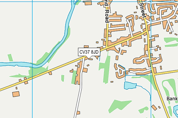 CV37 8JD map - OS VectorMap District (Ordnance Survey)