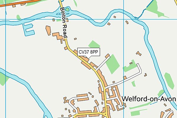 CV37 8PP map - OS VectorMap District (Ordnance Survey)