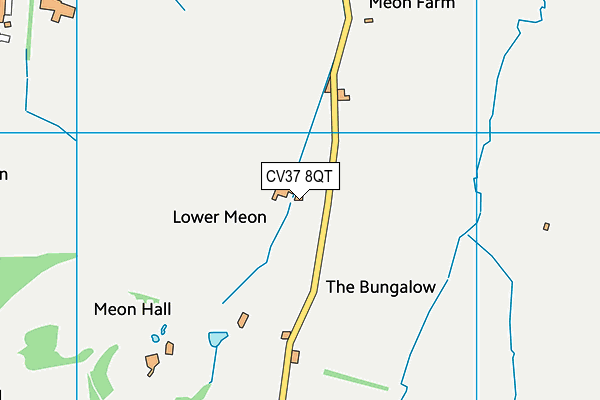 CV37 8QT map - OS VectorMap District (Ordnance Survey)