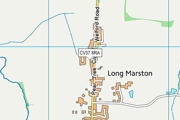 CV37 8RA map - OS VectorMap District (Ordnance Survey)