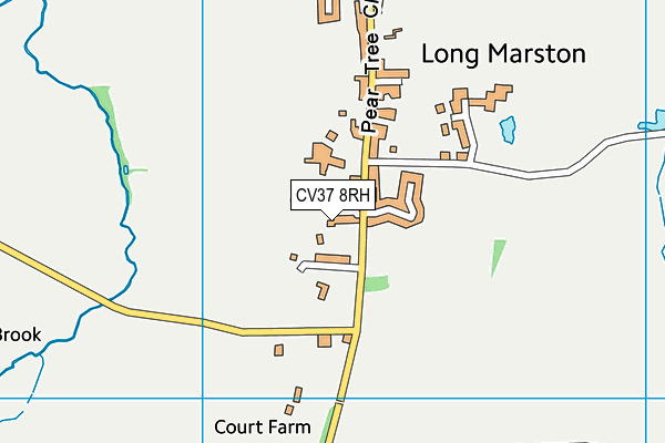 CV37 8RH map - OS VectorMap District (Ordnance Survey)