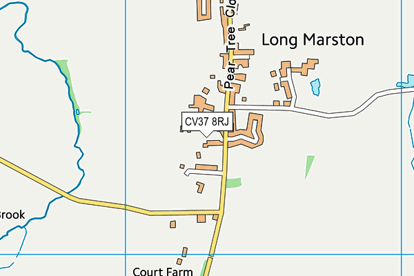 CV37 8RJ map - OS VectorMap District (Ordnance Survey)