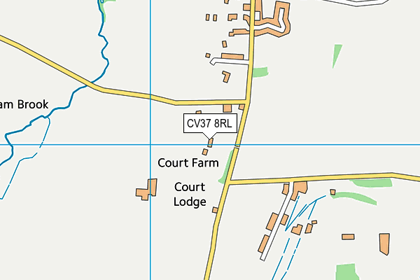 CV37 8RL map - OS VectorMap District (Ordnance Survey)