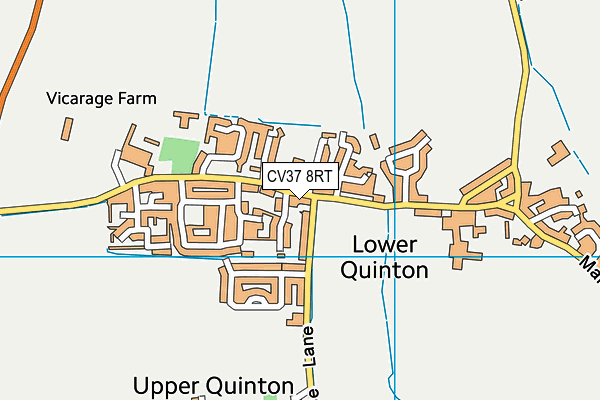 CV37 8RT map - OS VectorMap District (Ordnance Survey)