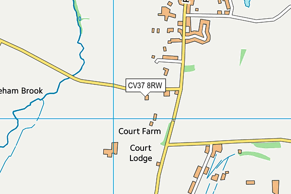 CV37 8RW map - OS VectorMap District (Ordnance Survey)