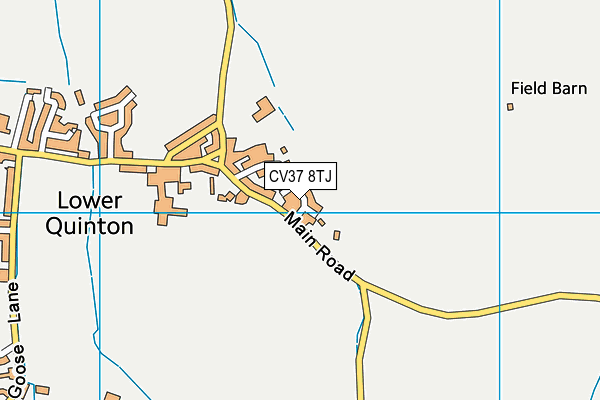 CV37 8TJ map - OS VectorMap District (Ordnance Survey)