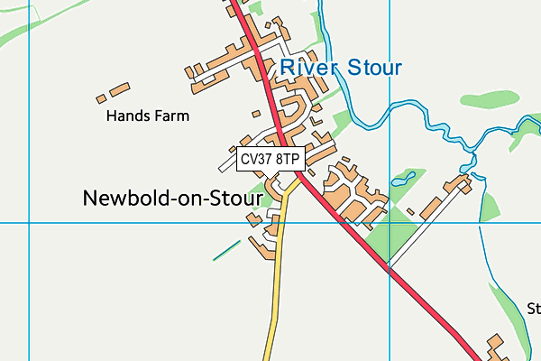 CV37 8TP map - OS VectorMap District (Ordnance Survey)