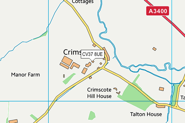 CV37 8UE map - OS VectorMap District (Ordnance Survey)