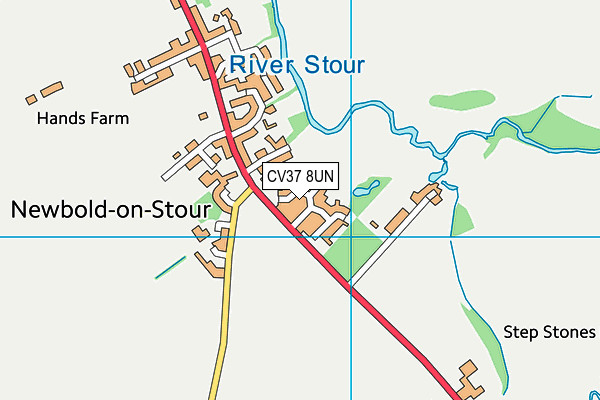 CV37 8UN map - OS VectorMap District (Ordnance Survey)
