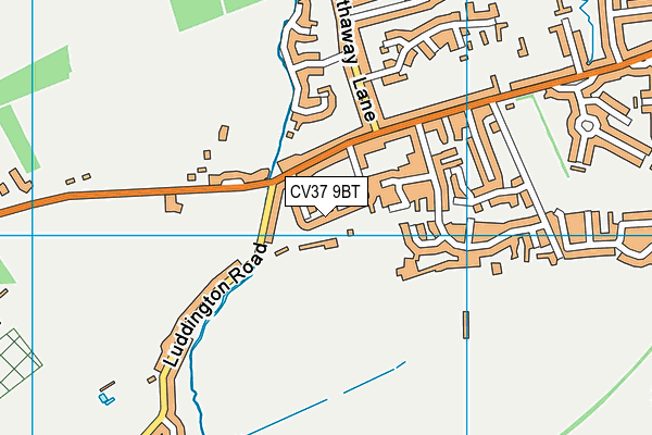 CV37 9BT map - OS VectorMap District (Ordnance Survey)