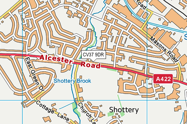 CV37 9DR map - OS VectorMap District (Ordnance Survey)