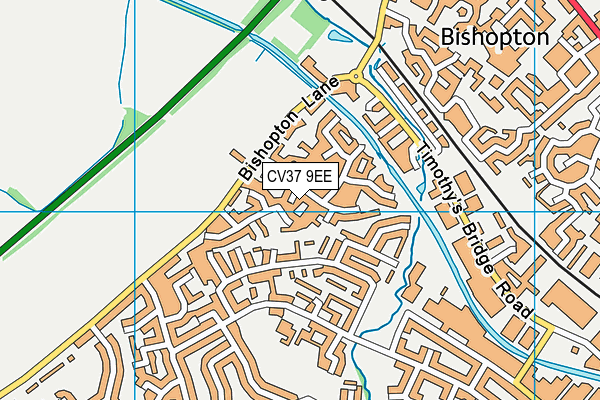 CV37 9EE map - OS VectorMap District (Ordnance Survey)