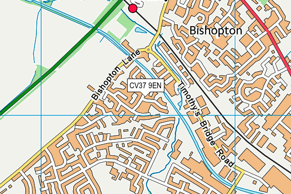 CV37 9EN map - OS VectorMap District (Ordnance Survey)