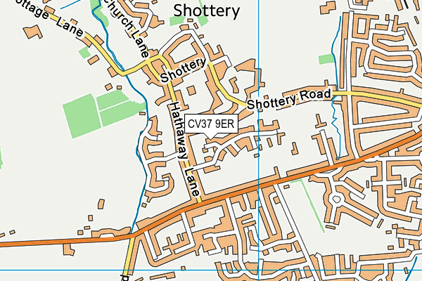 CV37 9ER map - OS VectorMap District (Ordnance Survey)